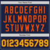 Custom Navy Gold-Orange Authentic Baseball Jersey