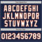 Custom Navy White-Orange Authentic Baseball Jersey
