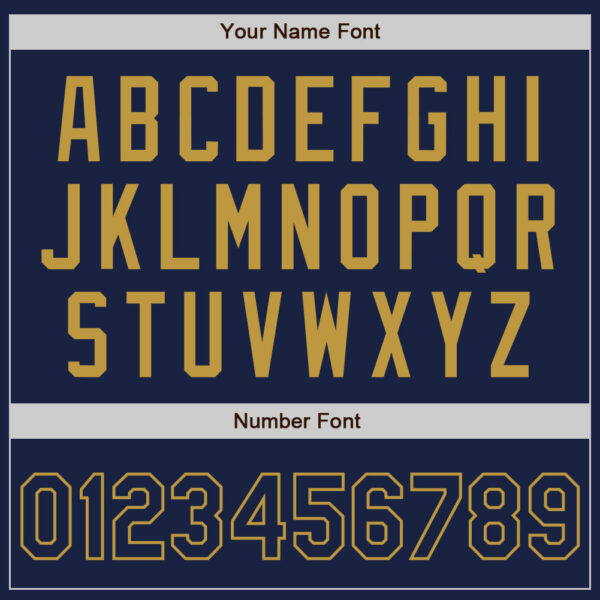 Custom Navy Old Gold Authentic Baseball Jersey