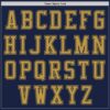Custom Navy Old Gold Authentic Baseball Jersey