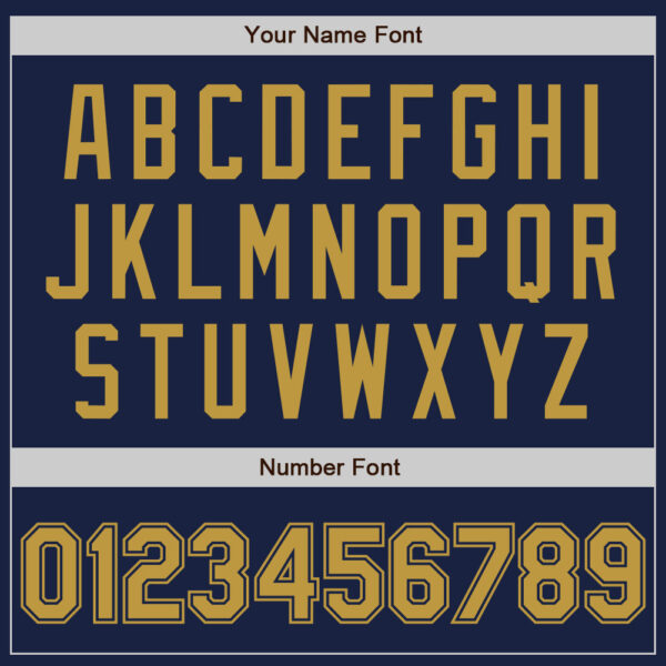 Custom Navy Old Gold Authentic Baseball Jersey