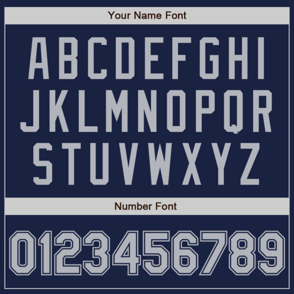 Custom Navy Gray Authentic Baseball Jersey