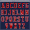 Custom Navy Red-Gray Authentic Baseball Jersey