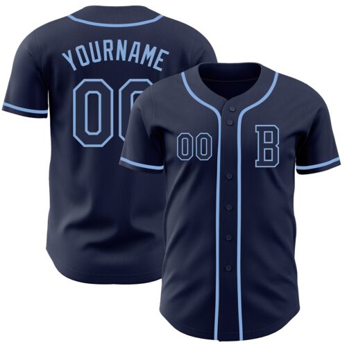 Navy1034_b43cbfca-28d6-4195-88f3-23aec9d5f63b Custom Navy Light Blue Authentic Baseball Jersey