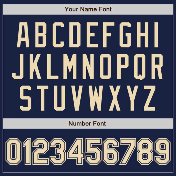 Custom Navy Cream Authentic Baseball Jersey