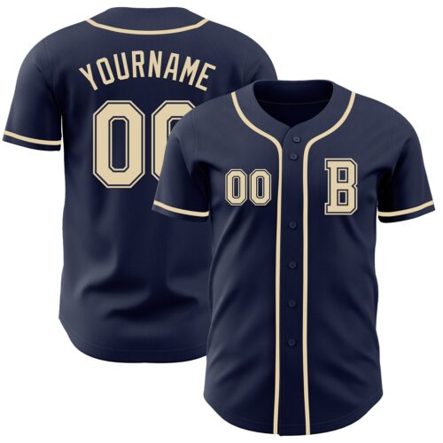 Navy1041_fd6c1075-b3d6-4622-b67a-8f5a08869cf9 Custom Navy Cream Authentic Baseball Jersey