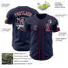 Custom Navy Crimson-White Authentic Baseball Jersey