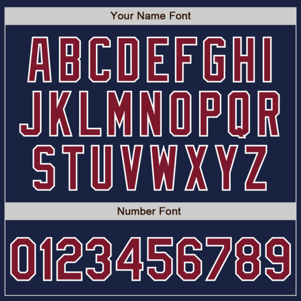 Custom Navy Crimson-White Authentic Baseball Jersey