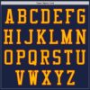 Custom Navy Gold-Crimson Authentic Baseball Jersey