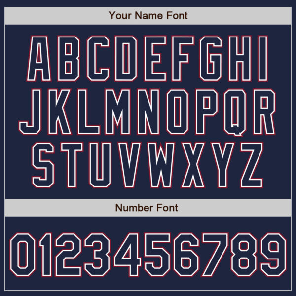 Custom Navy White-Crimson Authentic Baseball Jersey