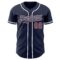 Custom Navy Burgundy-White Authentic Baseball Jersey