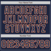 Custom Navy White-Orange Authentic Baseball Jersey