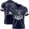 Navy1095-1 Custom Navy White Authentic Football Jersey