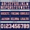 Navy1096-3 Custom Navy White-Red Authentic Football Jersey