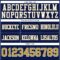 Navy1106-3 Custom Navy Old Gold-White Authentic Football Jersey