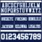 Navy1111-3 Custom Navy White-Light Blue Authentic Football Jersey