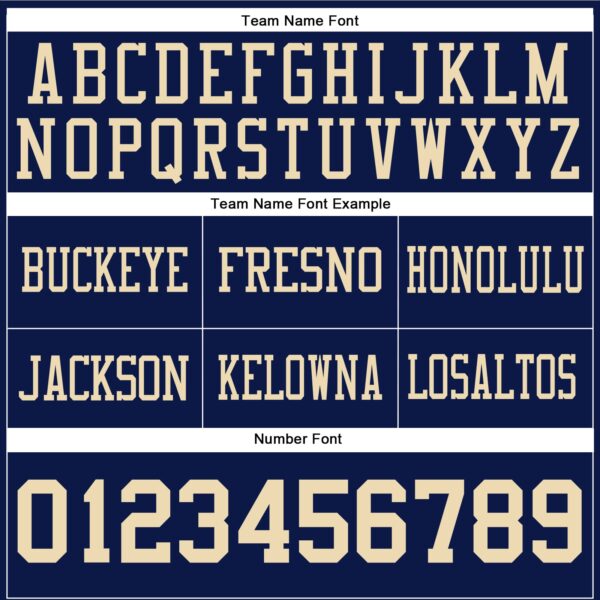 Custom Navy Cream Authentic Football Jersey