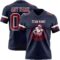 Navy1114-1 Custom Navy Crimson-White Authentic Football Jersey