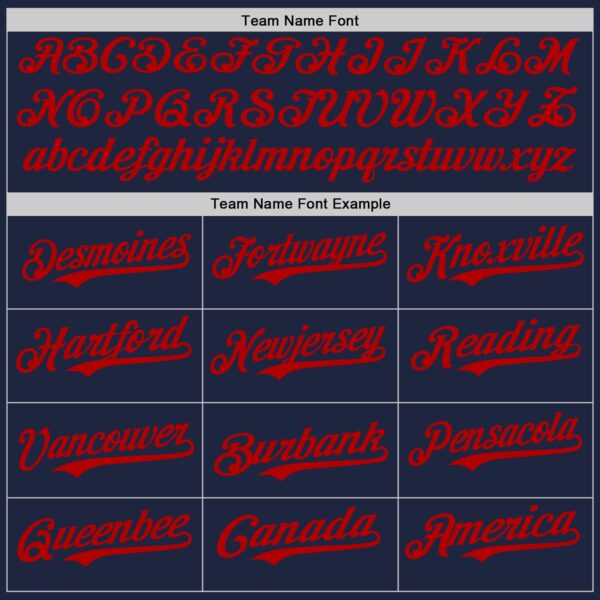 Custom Navy White-Red Authentic Baseball Jersey