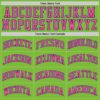 Custom Neon Green Pink-Light Blue Authentic Basketball Jersey