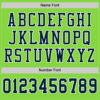 Custom Neon Green Navy-White Mesh Authentic Football Jersey