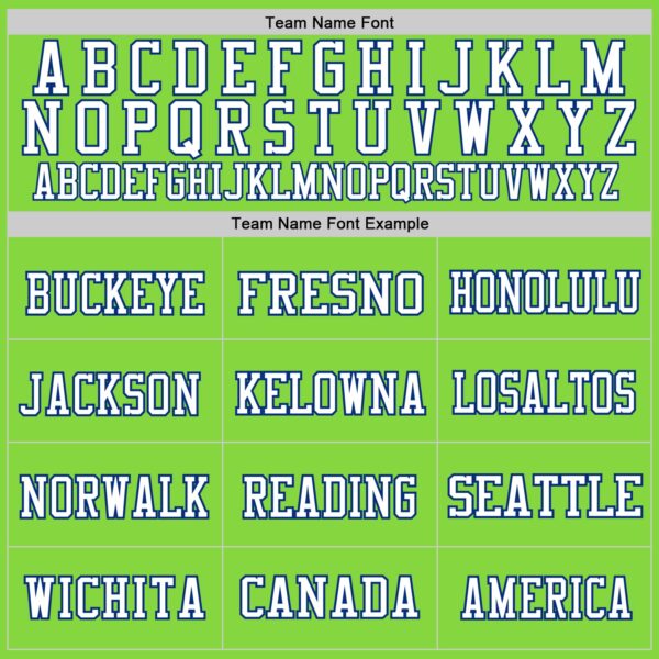 Custom Neon Green Royal-White Mesh Authentic Football Jersey