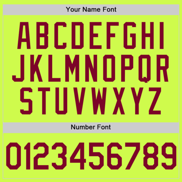 Custom Neon Green Maroon-White Authentic Throwback Baseball Jersey