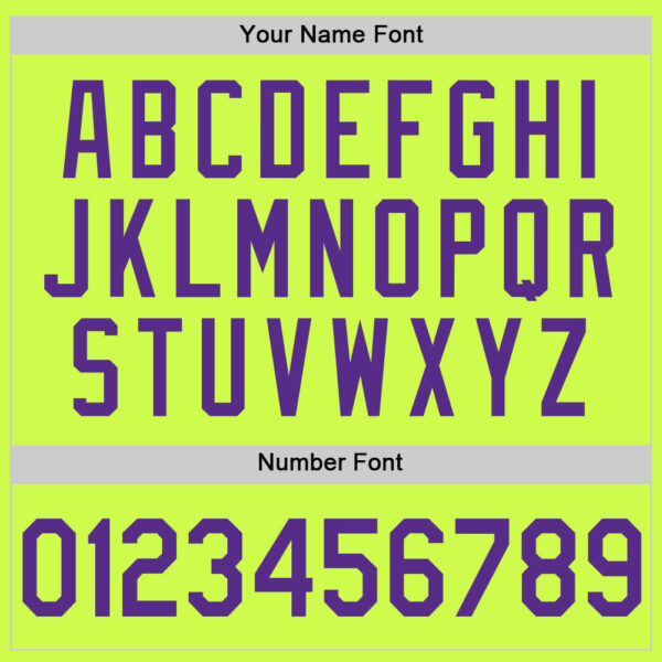 Custom Neon Green Purple-White Authentic Throwback Baseball Jersey