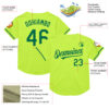 Custom Neon Green Kelly Green Mesh Authentic Throwback Baseball Jersey