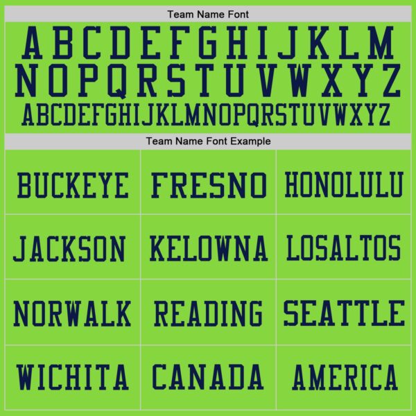 Custom Neon Green Blue-Navy Mesh Authentic Throwback Football Jersey