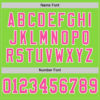 Custom Neon Green Pink-White Mesh Authentic Throwback Football Jersey