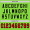 Custom Neon Green Red-Black Mesh Authentic Throwback Football Jersey