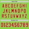 NeonGreen0249-3 Custom Neon Green Red-White Mesh Authentic Throwback Football Jersey