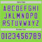 NeonGreen0254-3 Custom Neon Green Purple-White Mesh Authentic Throwback Football Jersey