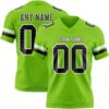 Custom Neon Green Black-White Authentic Football Jersey