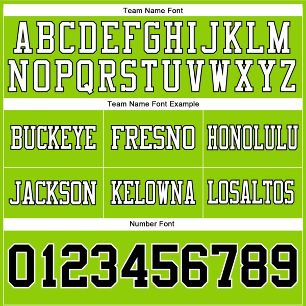Custom Neon Green Black-White Authentic Football Jersey