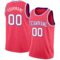 Custom Neon Pink White-Purple Authentic Basketball Jersey
