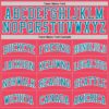 Custom Neon Pink Teal-White Authentic Basketball Jersey