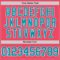 Custom Neon Pink Teal-White Authentic Basketball Jersey