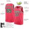Custom Neon Pink Kelly Green-White Authentic Basketball Jersey