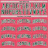 Custom Neon Pink Kelly Green-White Authentic Basketball Jersey