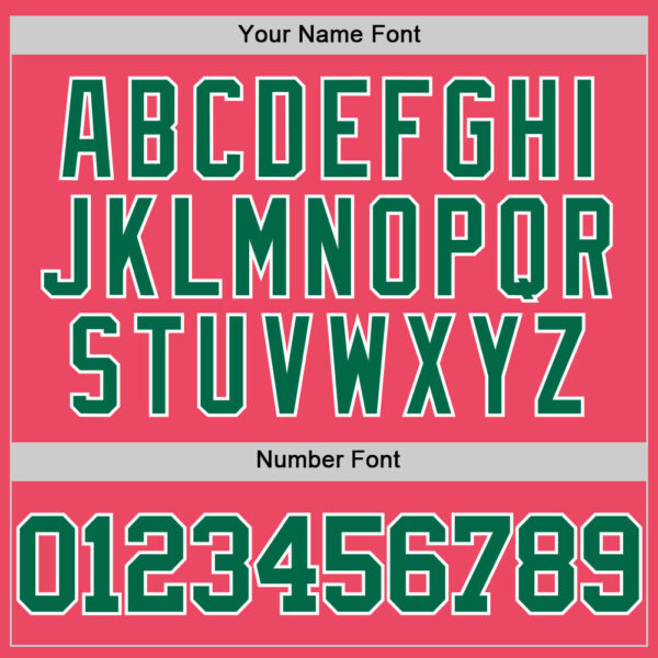 Custom Neon Pink Kelly Green-White Authentic Basketball Jersey