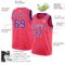 Custom Neon Pink Purple-White Authentic Basketball Jersey