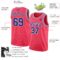Custom Neon Pink Royal-White Authentic Basketball Jersey