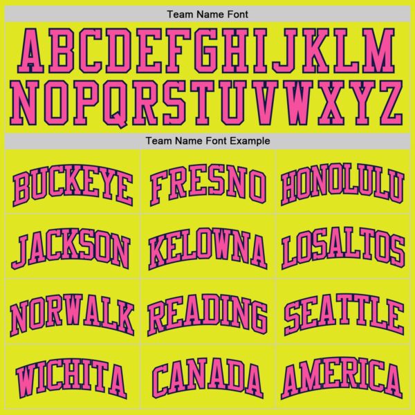 Custom Neon Yellow Pink-Navy Authentic Basketball Jersey