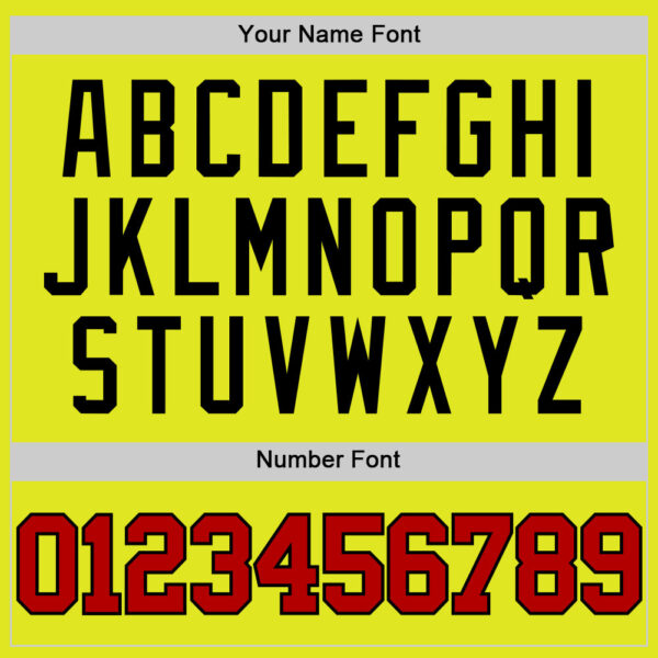 Custom Neon Yellow Red-Black Authentic Basketball Jersey