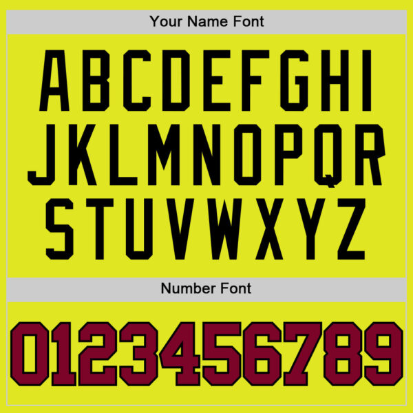 Custom Neon Yellow Maroon-Black Authentic Basketball Jersey