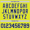 Custom Neon Yellow Navy-White Authentic Basketball Jersey