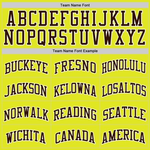 Custom Neon Yellow Brown-White Authentic Basketball Jersey