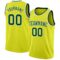 Custom Neon Yellow Green-White Authentic Basketball Jersey